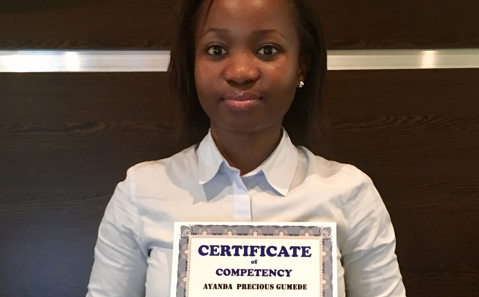 Ayanda Gumede now a certified facilitator