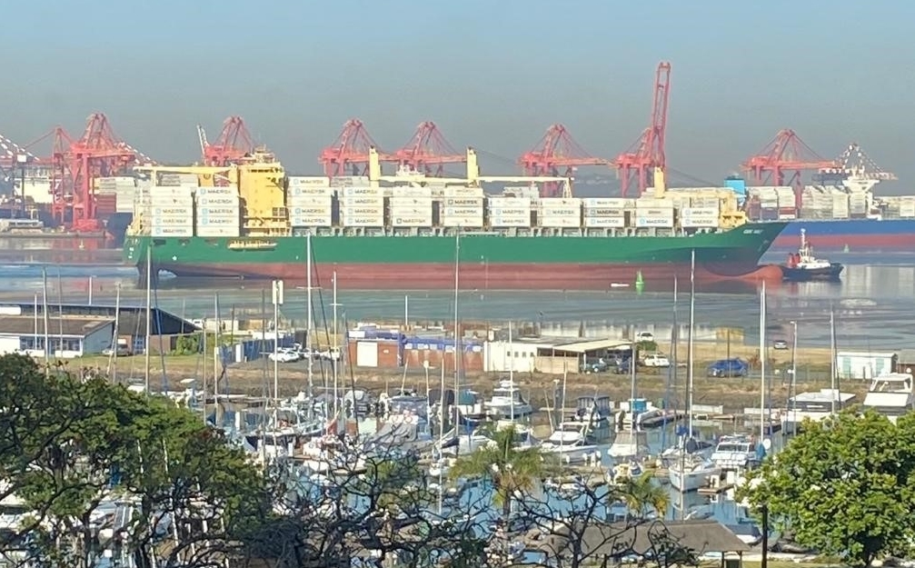 Grindrod Intermodal handles record container vessel at Maydon Wharf